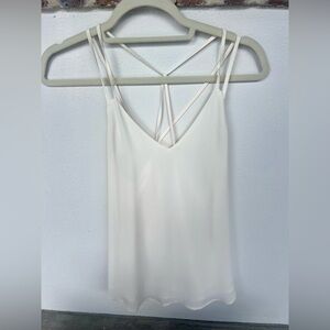 LOFT Cream Backless Sleeveless Camisole